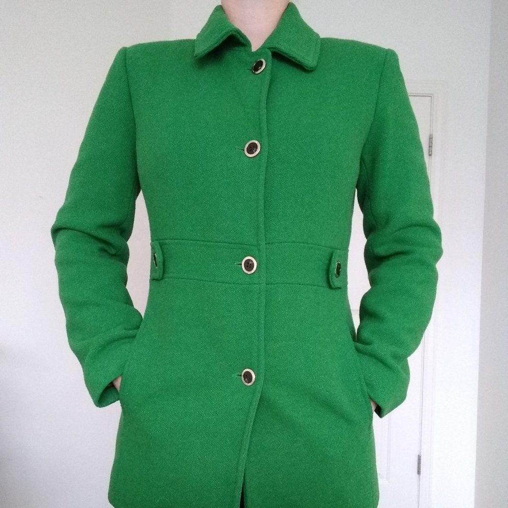 Calvin Klein single-breasted wool blend coat